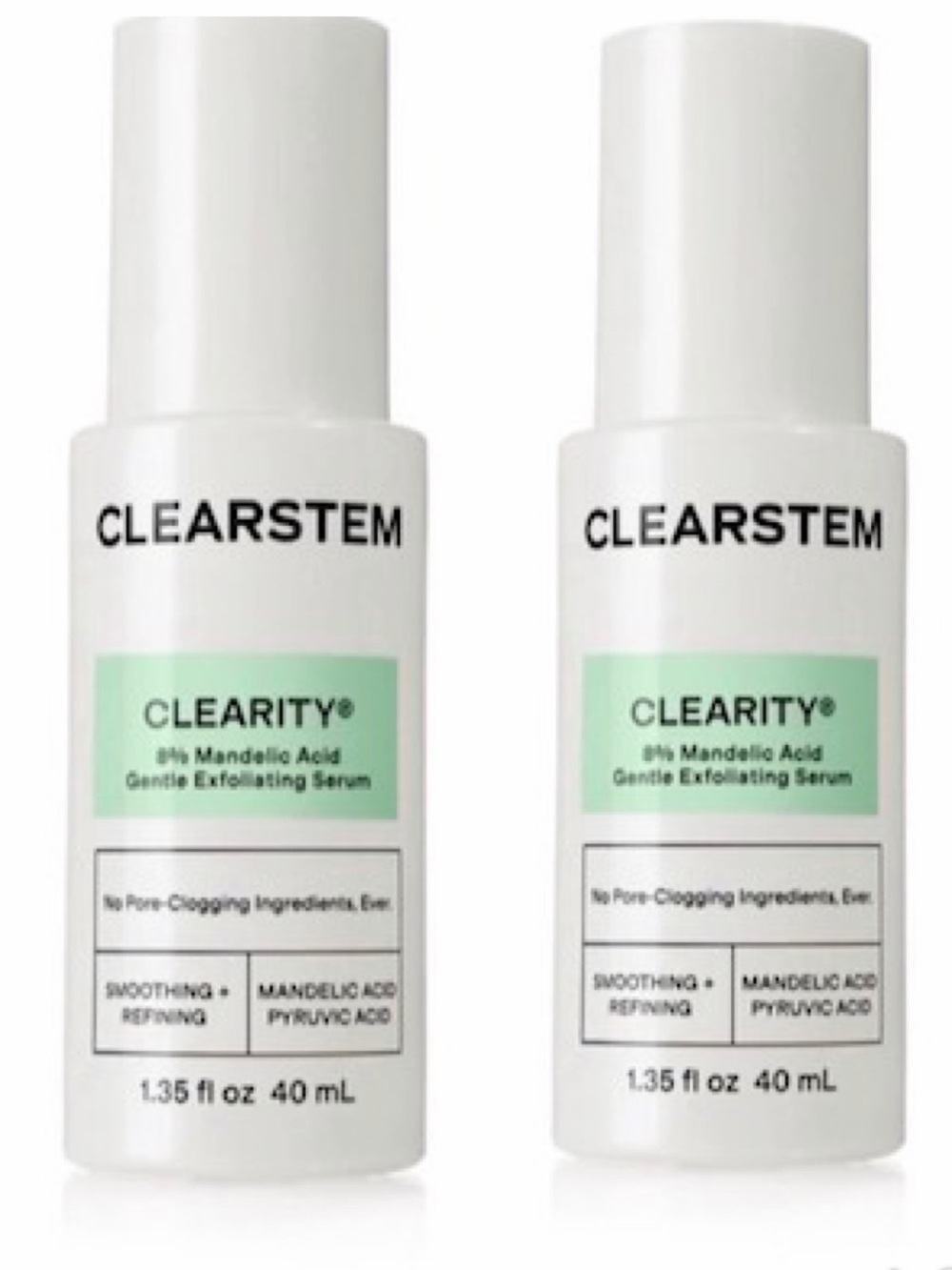 CLEARSTEM Clearity Serum DUO - 1.36 oz (40ml) each - NEW ($136 Retail)